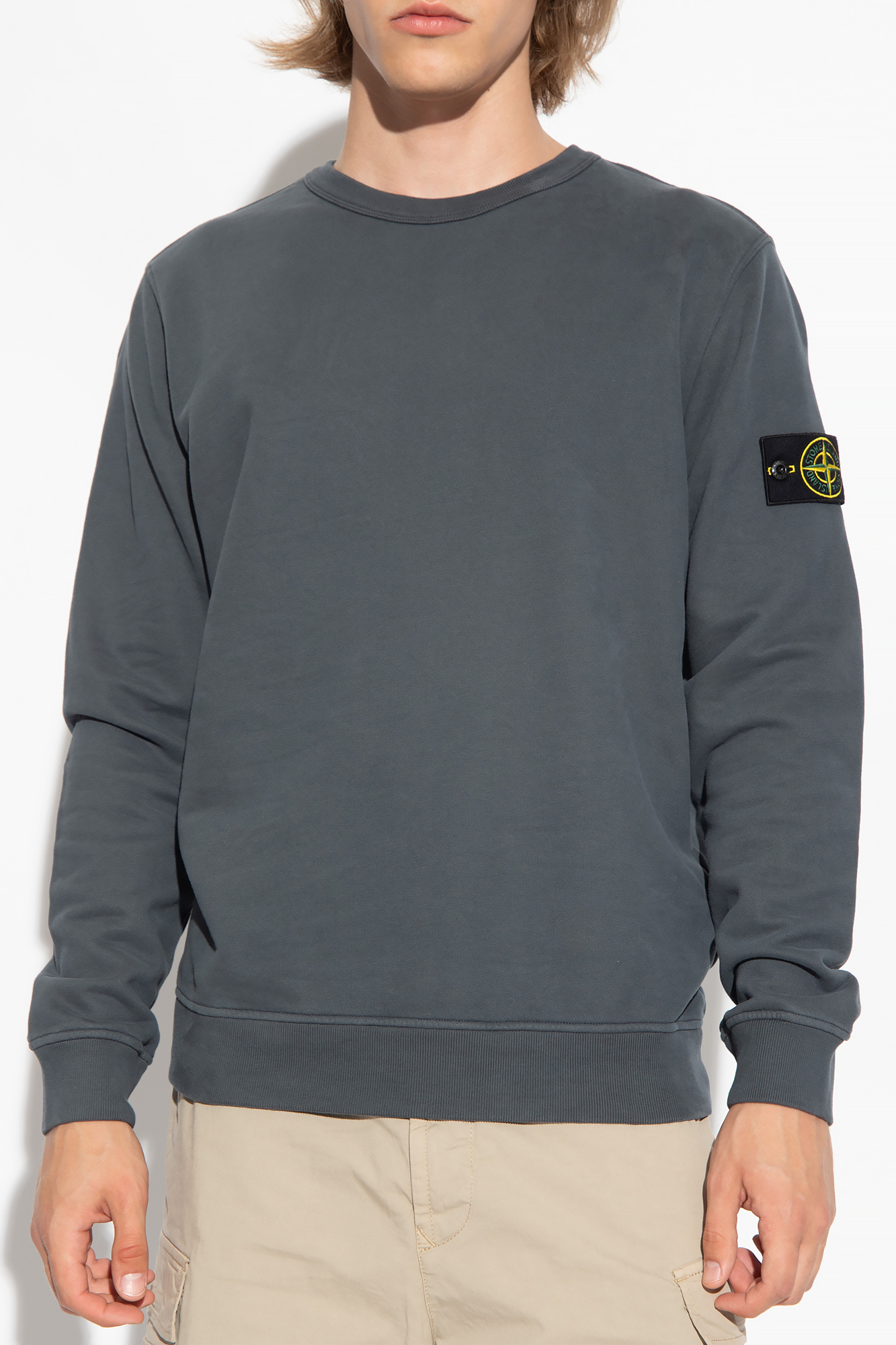 Grey Sweatshirt with logo Stone Island - Vitkac Canada